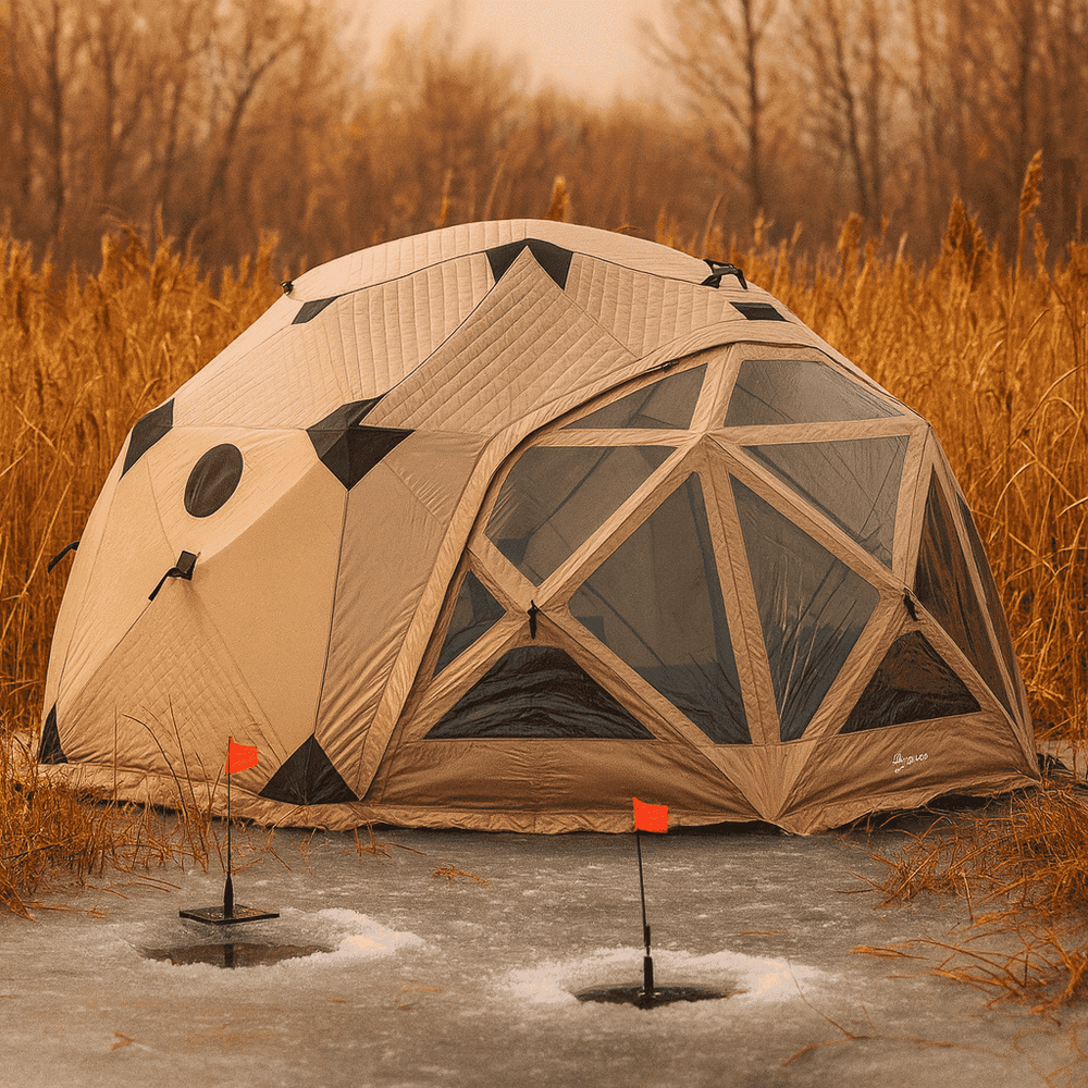Современная кемпингово-рыболовная палатка 