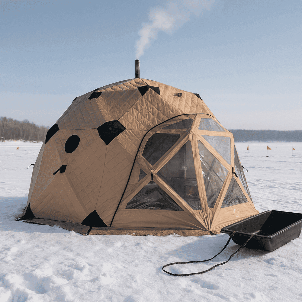 Современная кемпингово-рыболовная палатка 