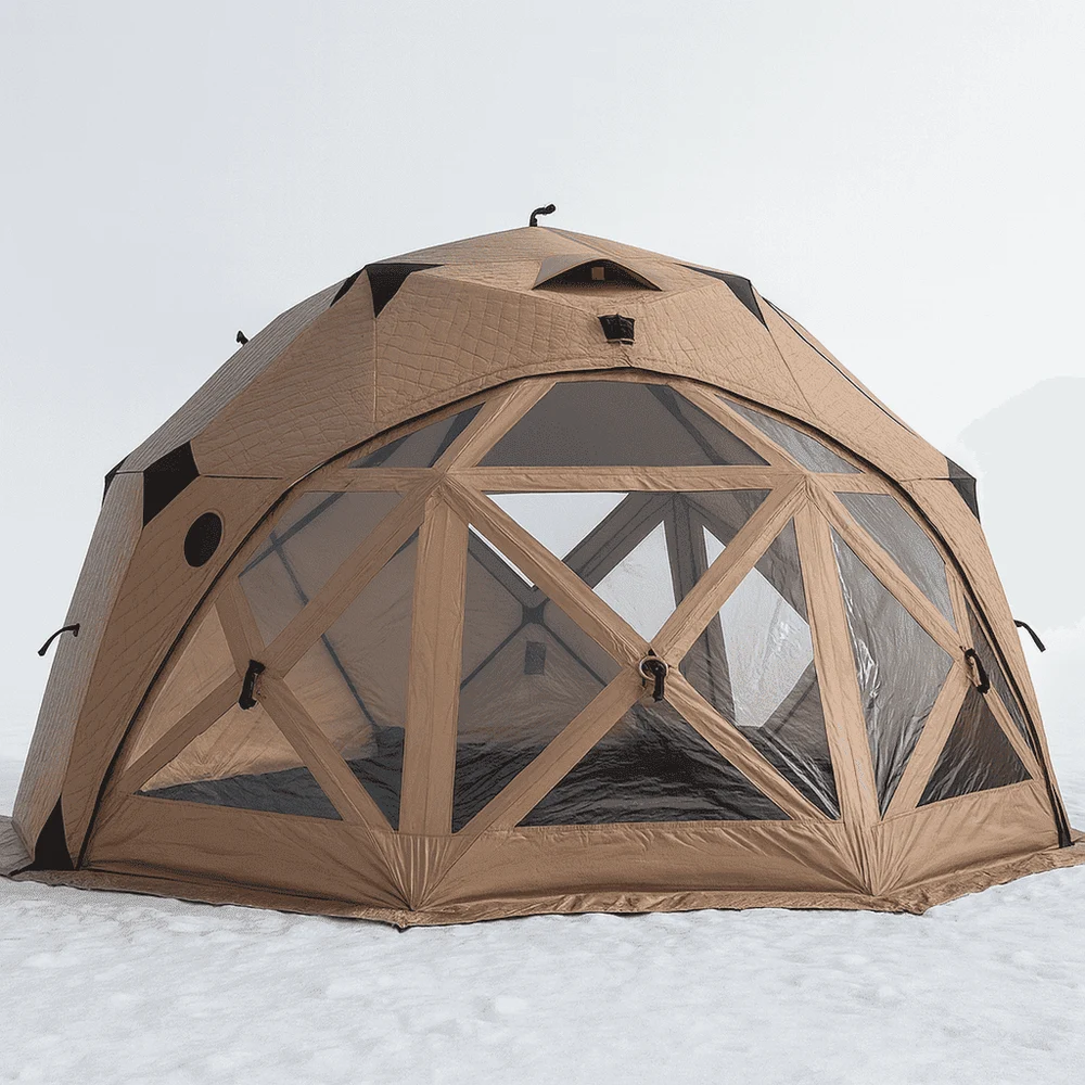 Современная кемпингово-рыболовная палатка 